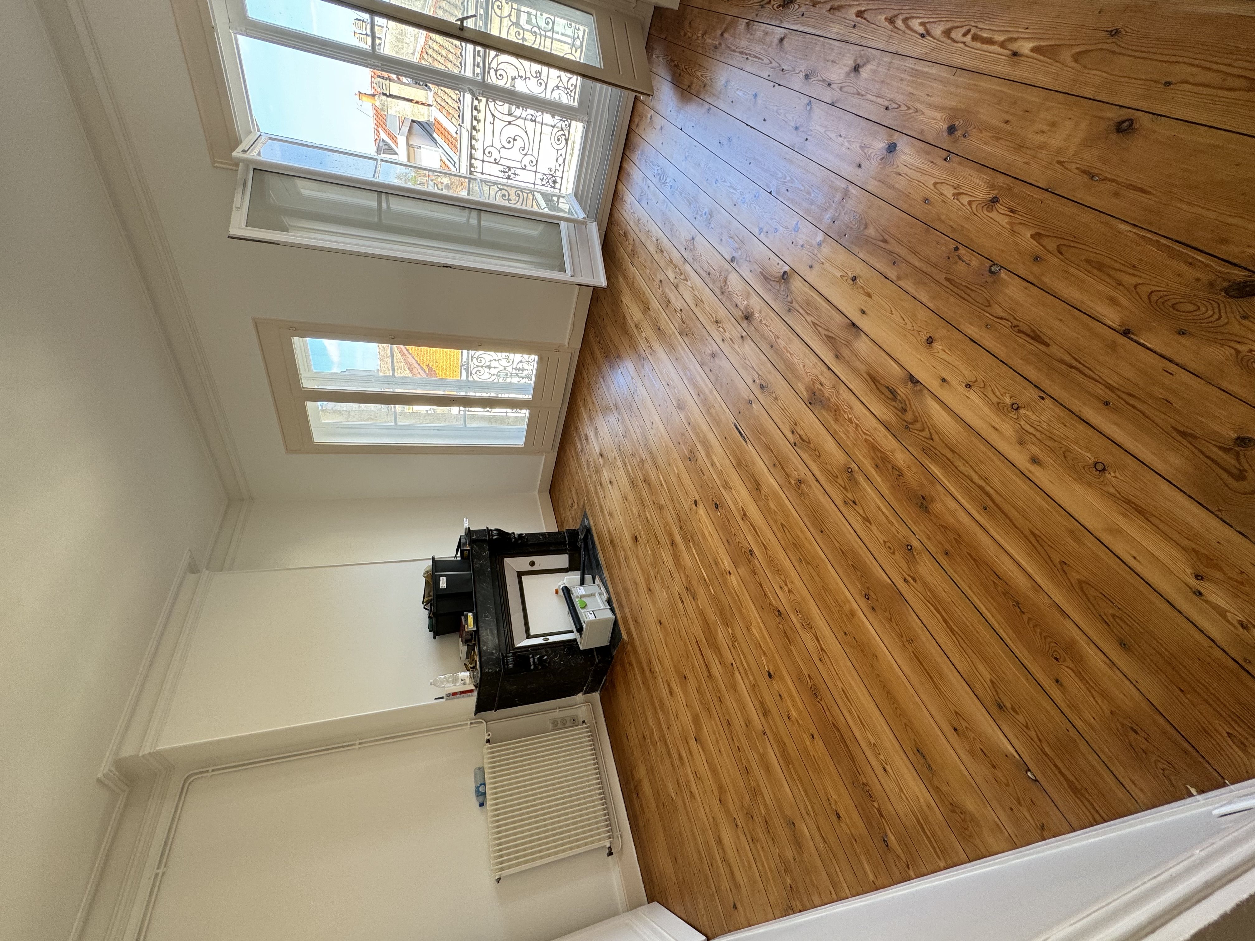 Appartement Bordeaux - Ponçage plancher Pin