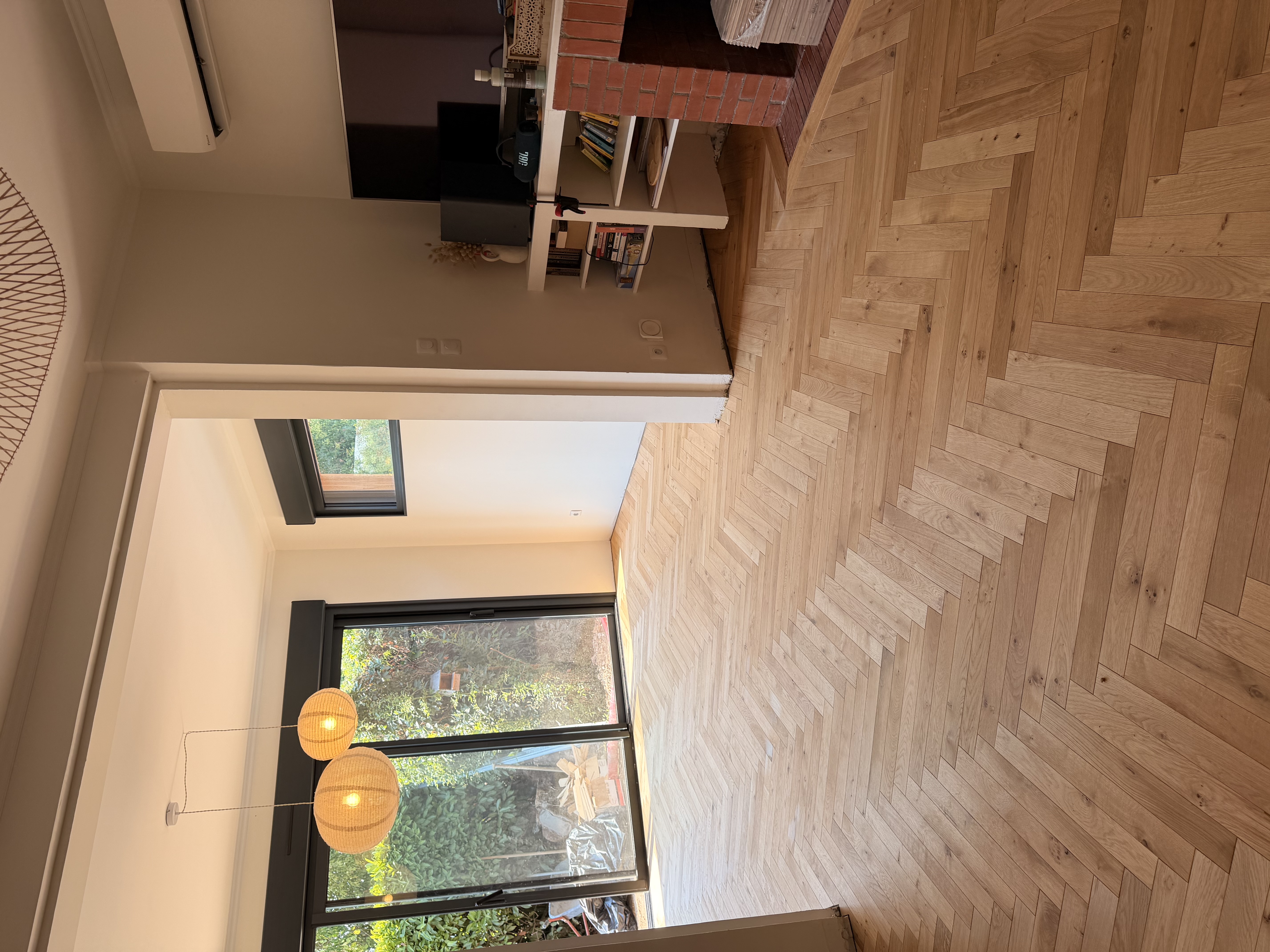 Maison Pessac - Pose parquet Bâton rompu